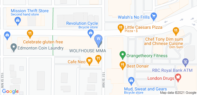 Map to Wolfhouse MMA